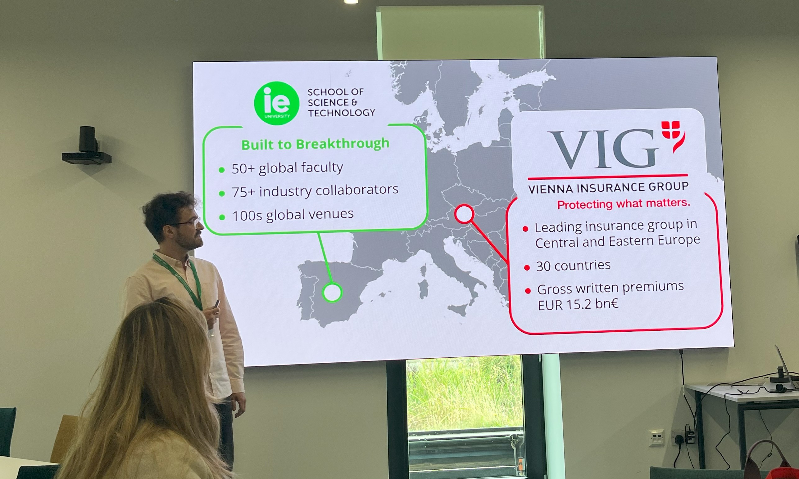 Daniel Precioso delivering talk at CCI25